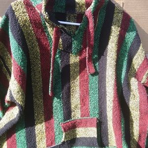 Slightly worn pullover long sleeve jacket